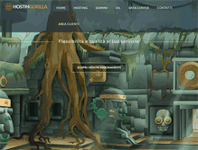Tablet Screenshot of hostingorilla.com